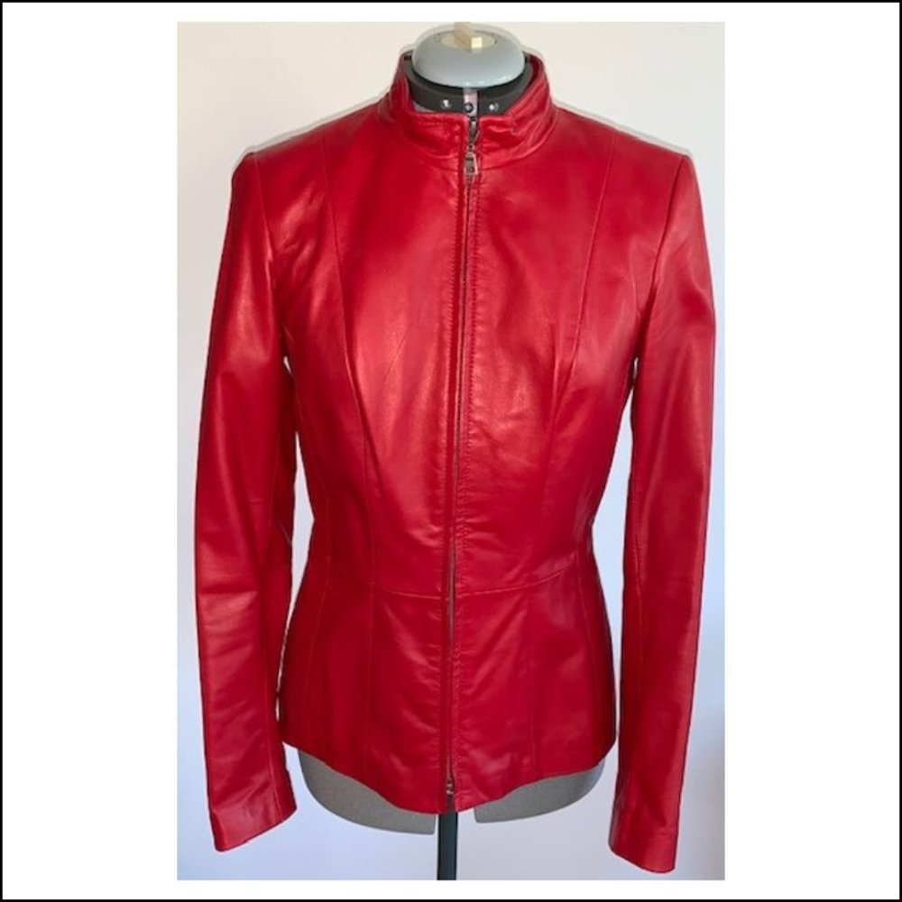 Danier Leather - Red Leather Jacket